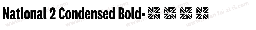 National 2 Condensed Bold字体转换